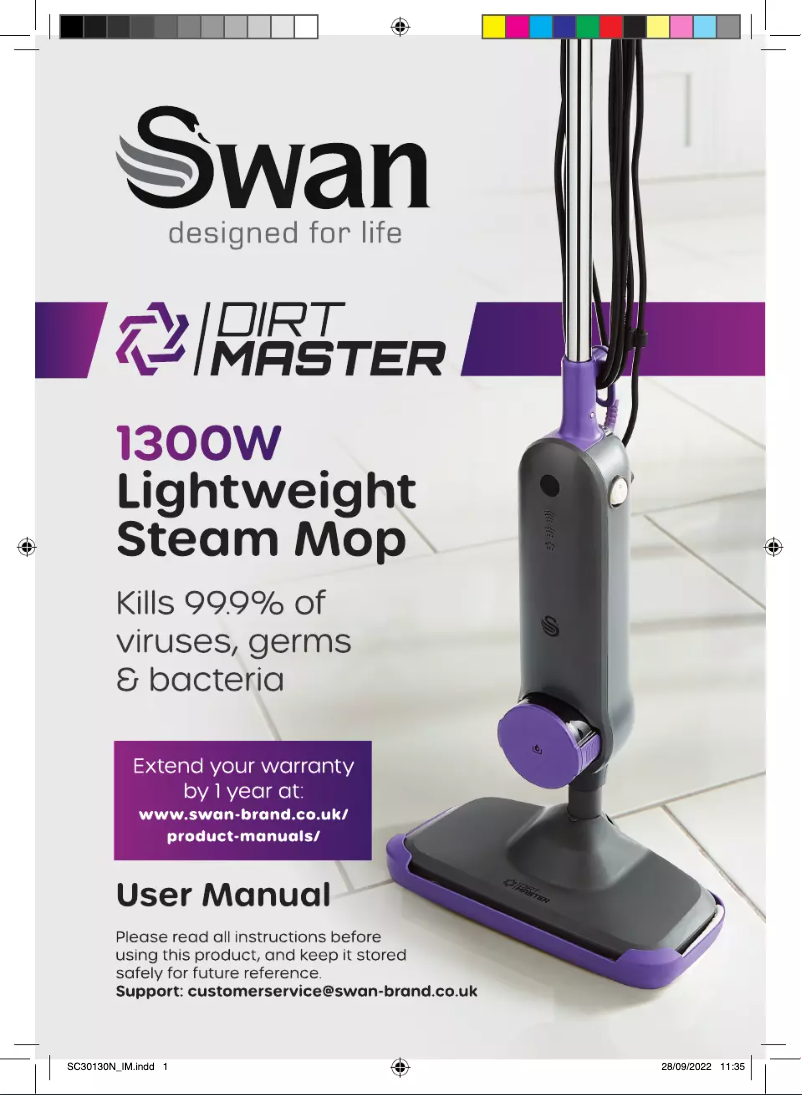 Página 1 del manual Manual de usuario Swan Dirt Master SC30130N