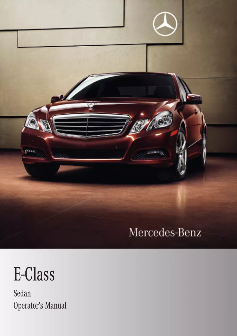 Imagen de la primera página del manual del dispositivo E-Class (2010)