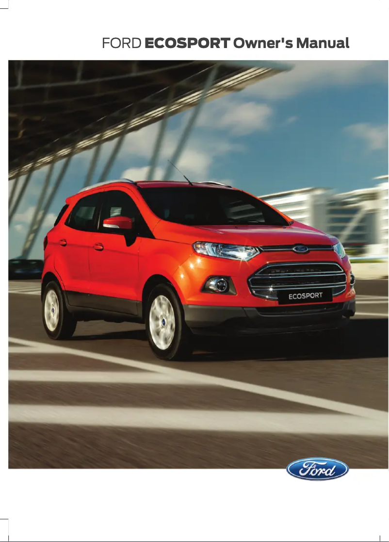 Imagen de la primera página del manual del dispositivo EcoSport (2013)