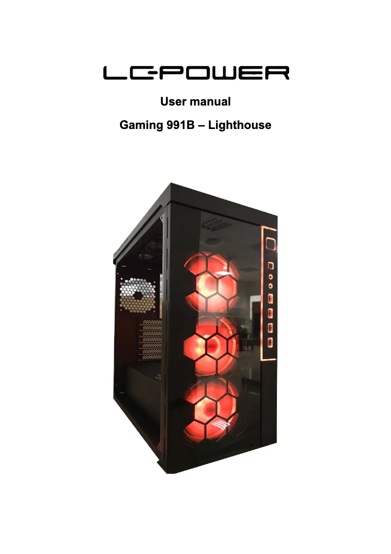 Página nº 1 - Manual de usuario LC-Power Gaming 991B