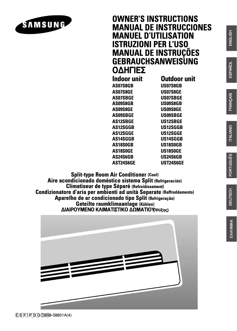 Imagen de la primera página del manual del dispositivo AS12SBGE