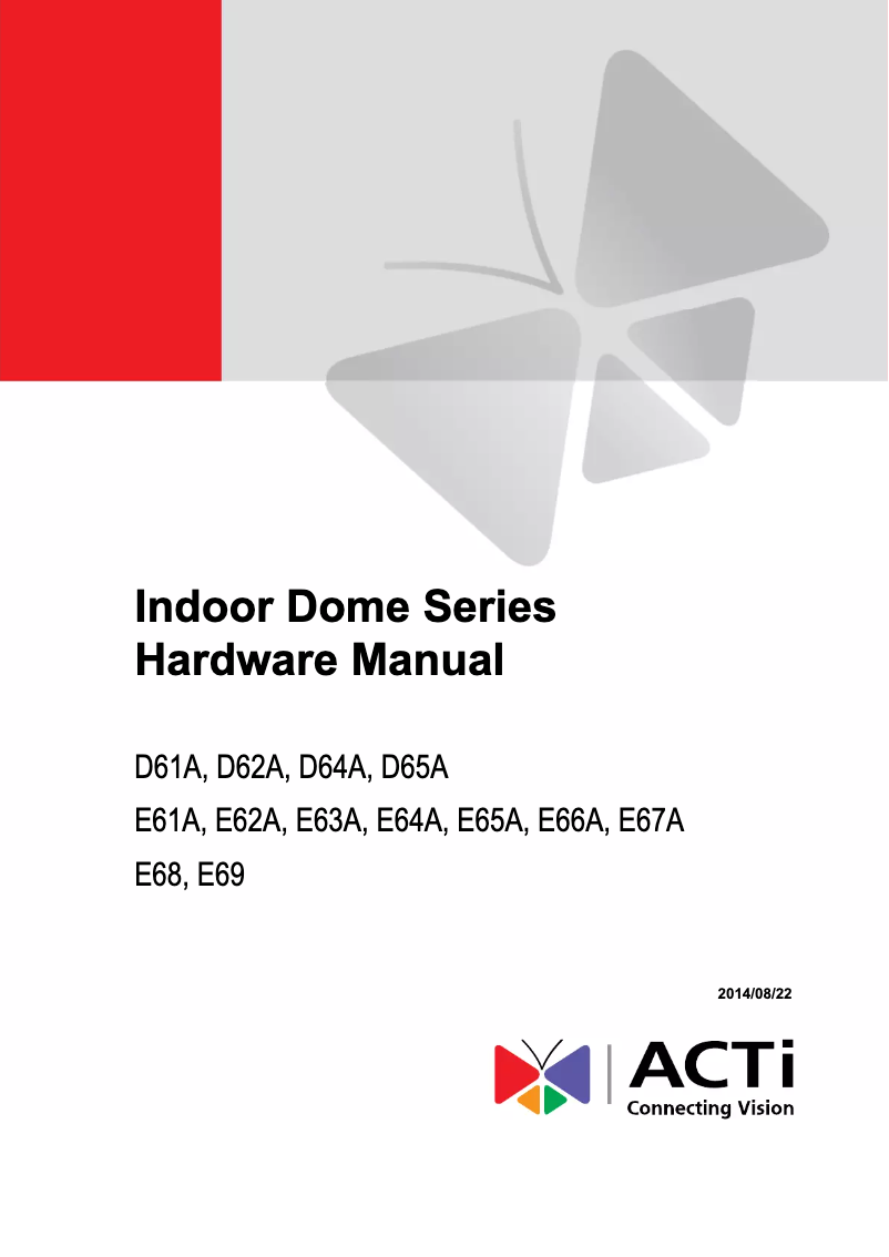 Imagen de la primera página del manual del dispositivo D62A