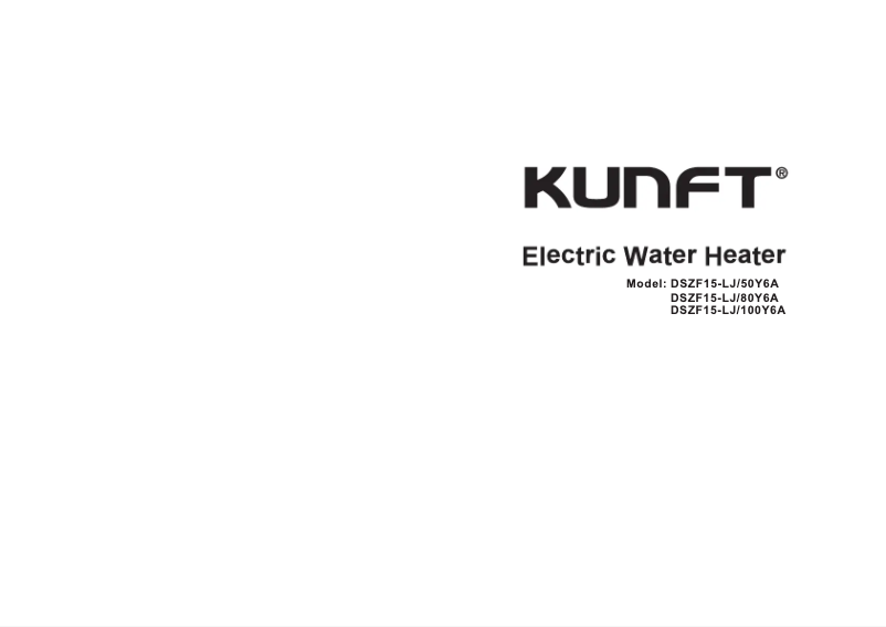 Página 1 del manual Manual de usuario Kunft DSZF15-LJ/50Y6A