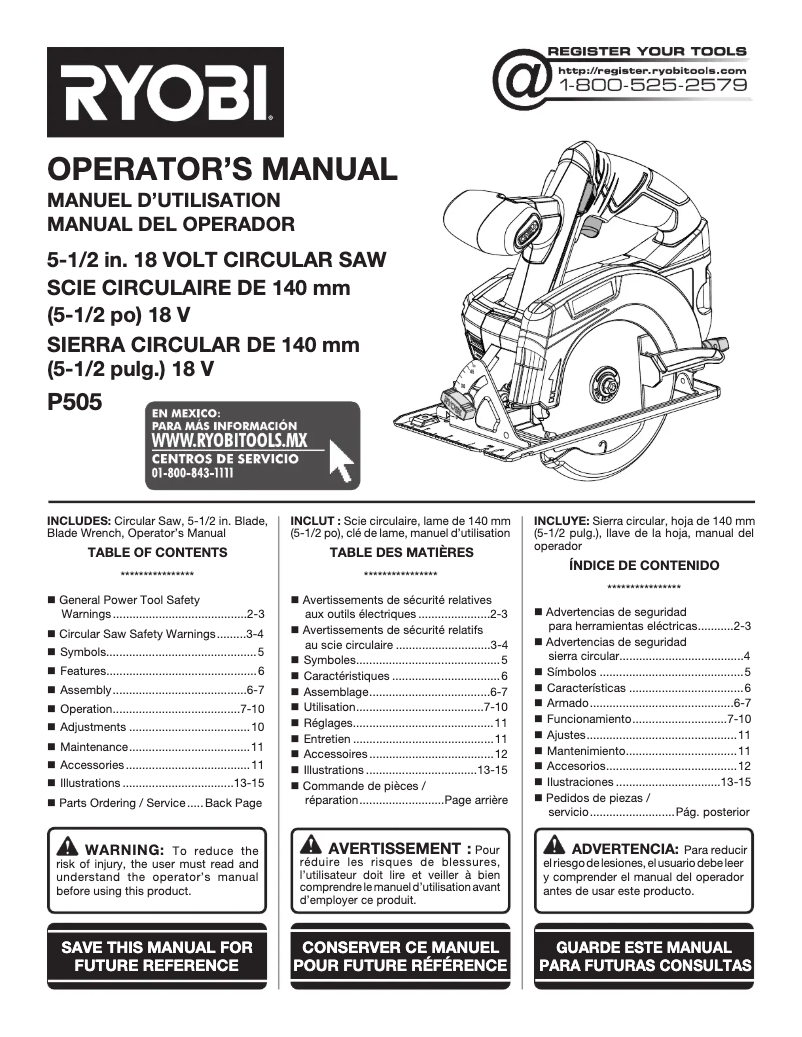 Imagen de la primera página del manual del dispositivo One+ P505