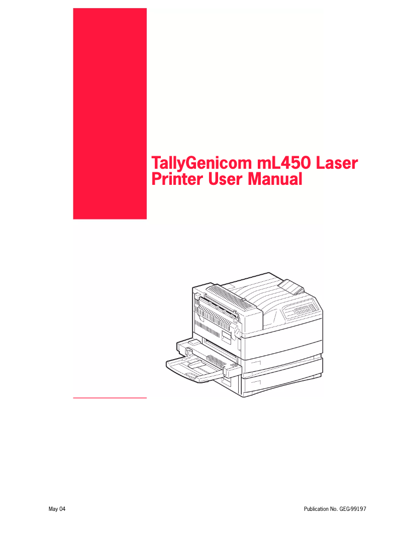 Imagen de la primera página del manual del dispositivo mL450