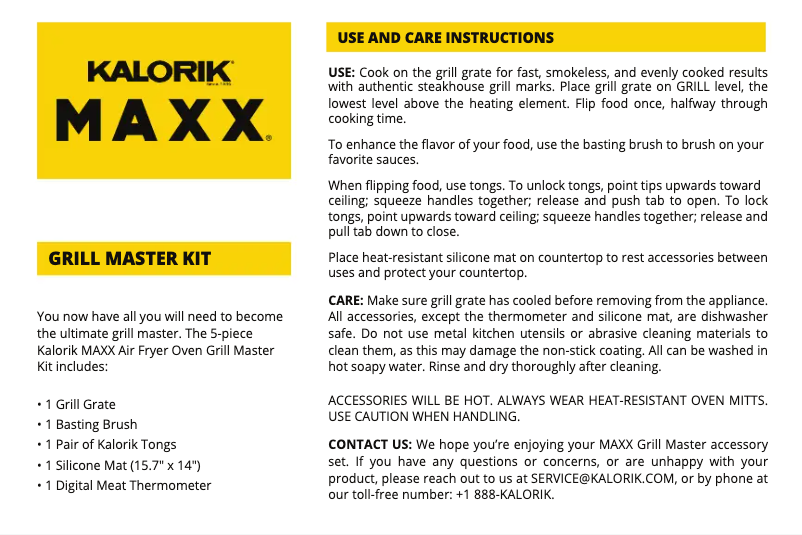 Imagen de la primera página del manual del dispositivo MAXX KIA 51140