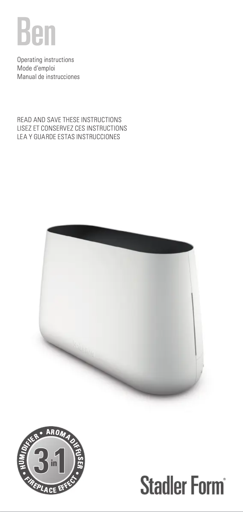 Imagen de la primera página del manual del dispositivo Ben