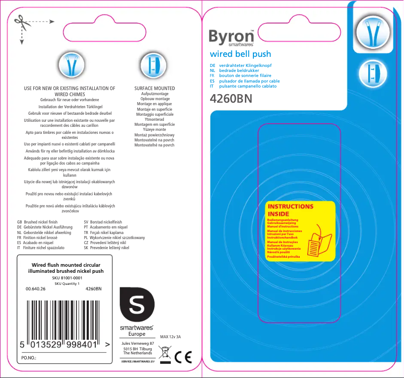 Imagen de la primera página del manual del dispositivo 4260BN