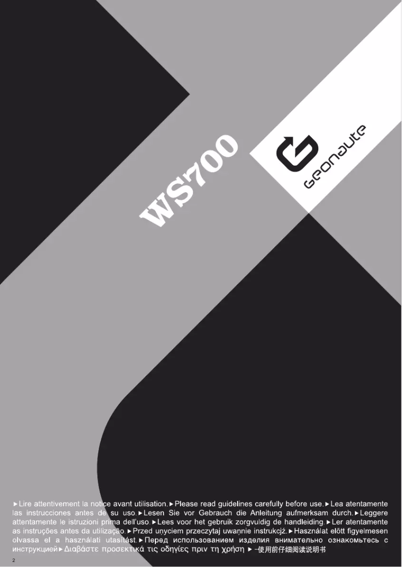 Imagen de la primera página del manual del dispositivo WS700