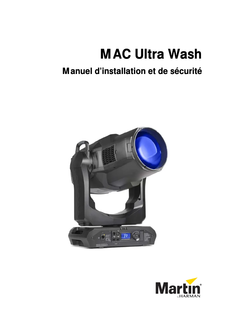 Imagen de la primera página del manual del dispositivo MAC Ultra Wash