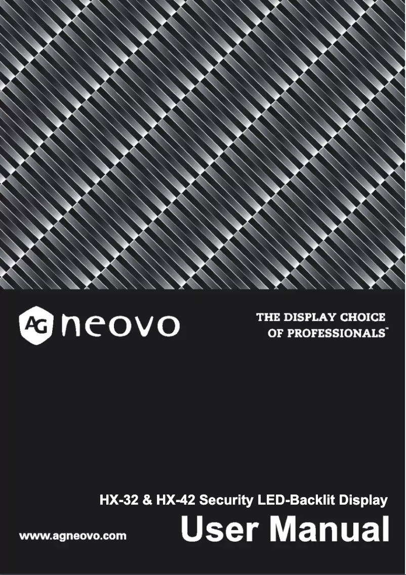 Imagen de la primera página del manual del dispositivo HX-32