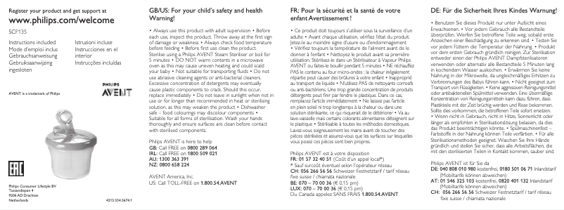 Página 1 del manual Manual de usuario Philips AVENT SCF135