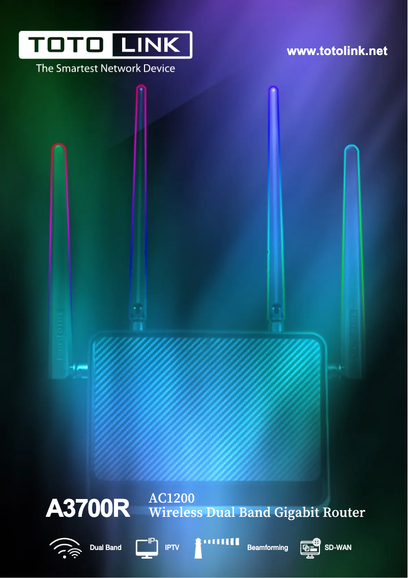 Imagen de la primera página del manual del dispositivo A3700R