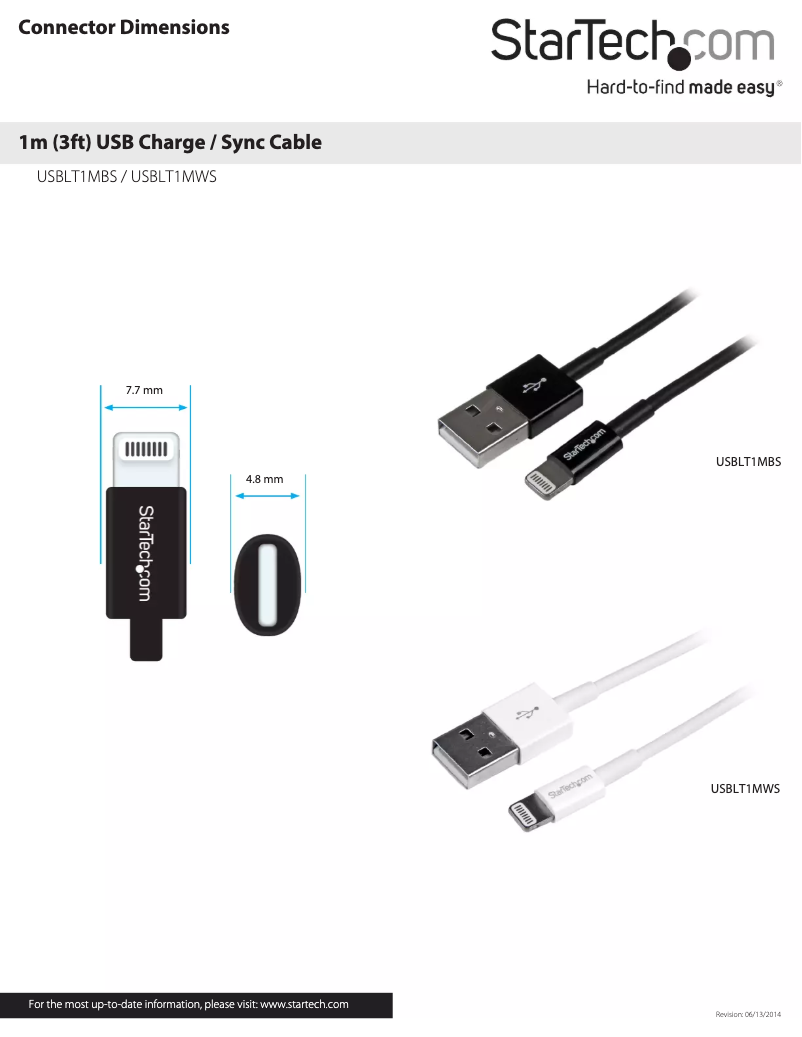 Página 1 del manual Manual de usuario StarTech.com USBLT1MBS