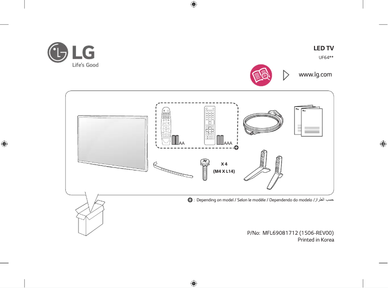 Página 1 del manual Manual de usuario LG 43UF640T