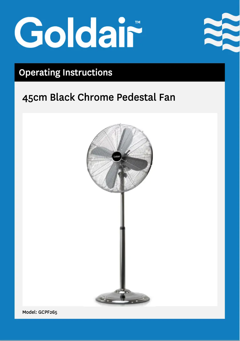 Imagen de la primera página del manual del dispositivo GCPF265