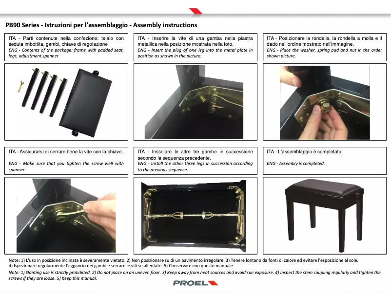 Página 1 del manual Manual de usuario Proel PB90S