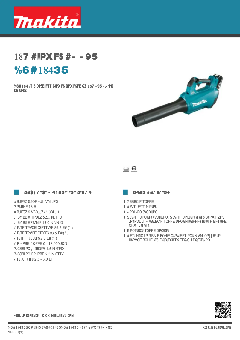 Imagen de la primera página del manual del dispositivo DUB184RT