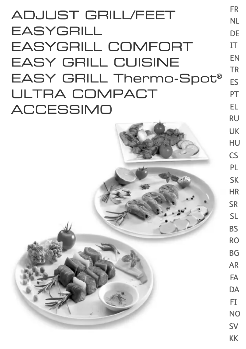 Imagen de la primera página del manual del dispositivo EasyGrill CB2100