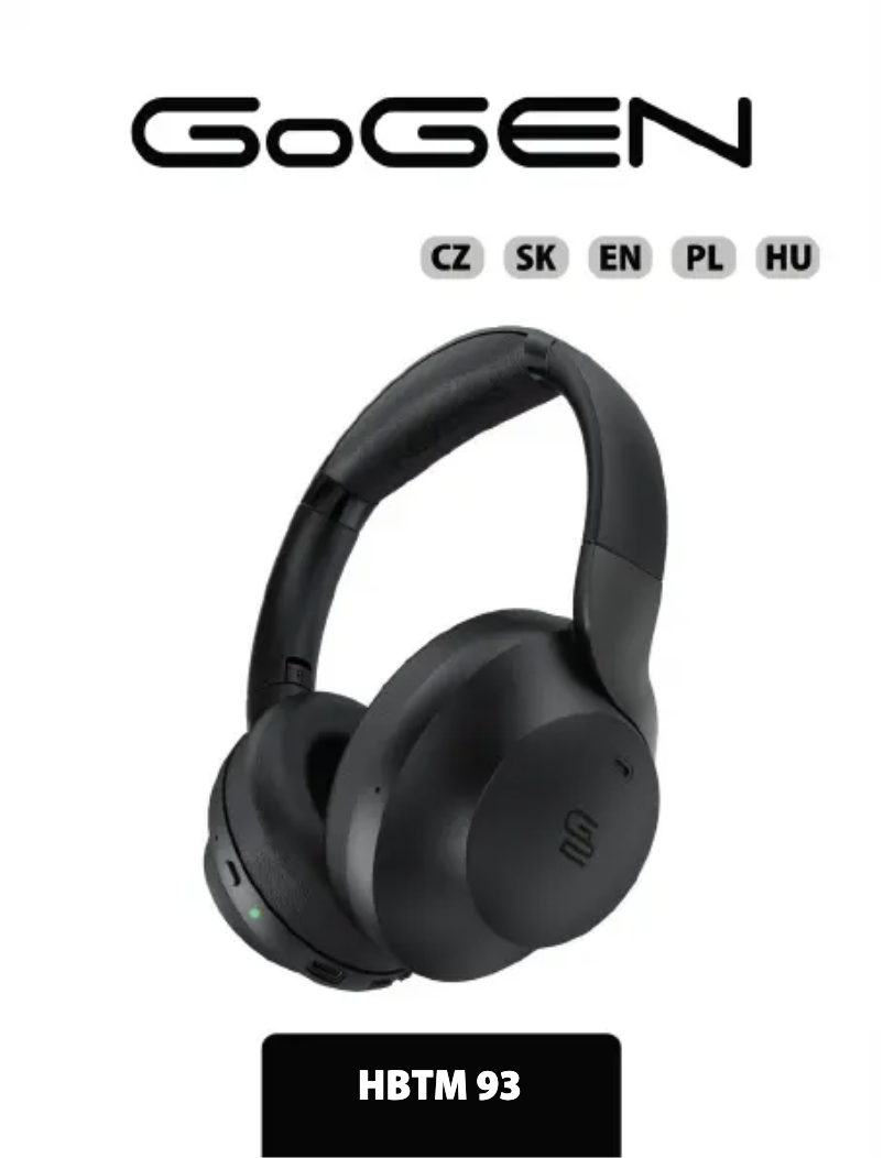 Imagen de la primera página del manual del dispositivo HBTM93B