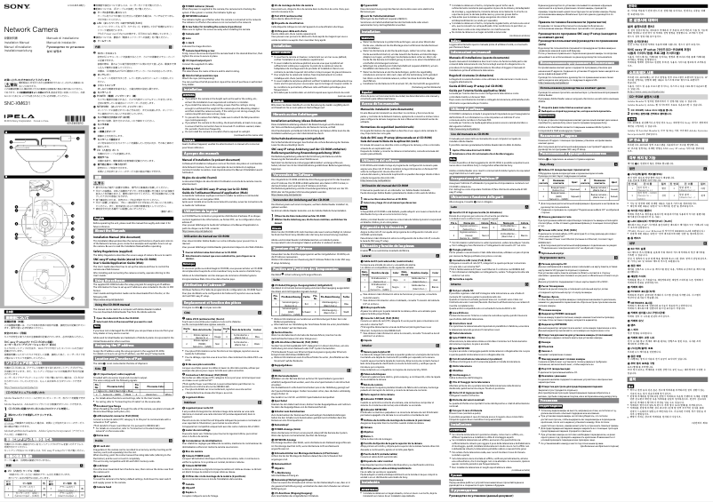 Página 1 del manual Manual de usuario Sony SNC-XM631