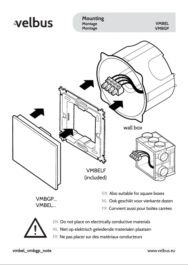 Imagen de la primera página del manual del dispositivo VMBGP2B