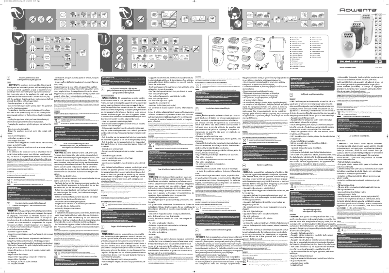 Imagen de la primera página del manual del dispositivo Soft Sensation EP5720F0