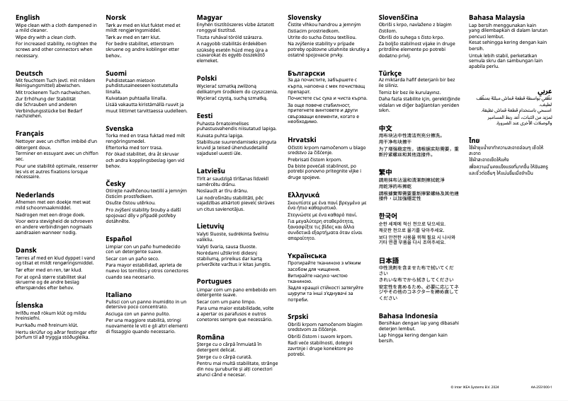 Página 1 del manual Manual de usuario Ikea BRUKSVARA 805.557.98