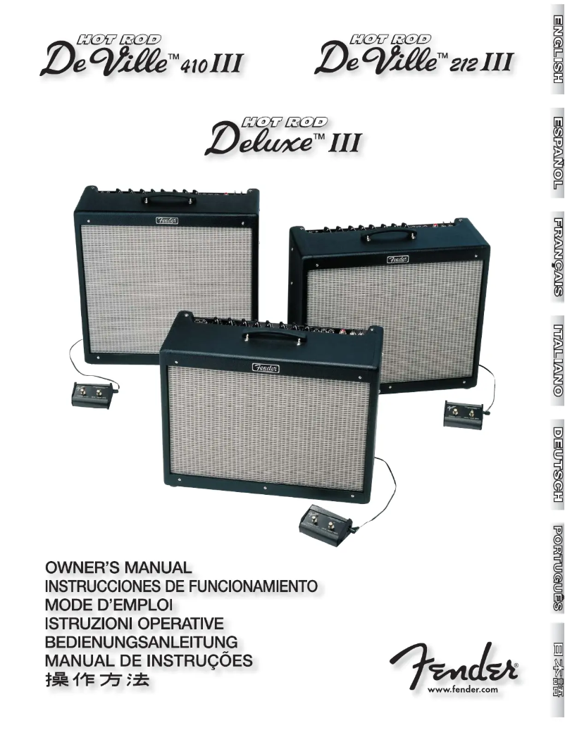 Imagen de la primera página del manual del dispositivo GB Hot Rod Deluxe