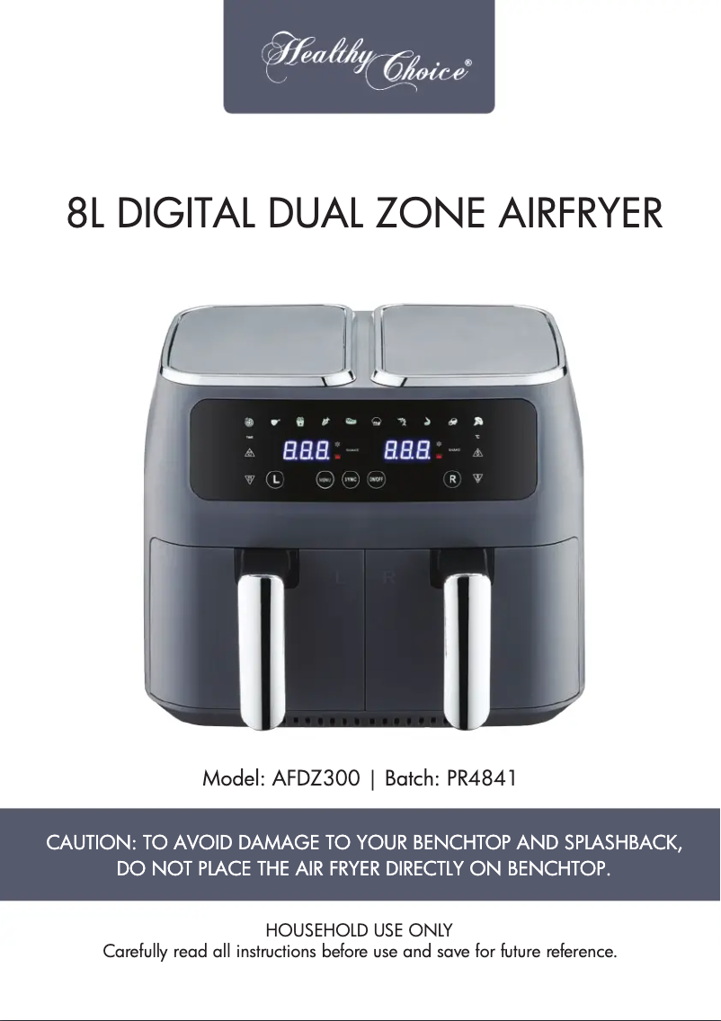 Página 1 del manual Manual de usuario Healthy Choice AFDZ300