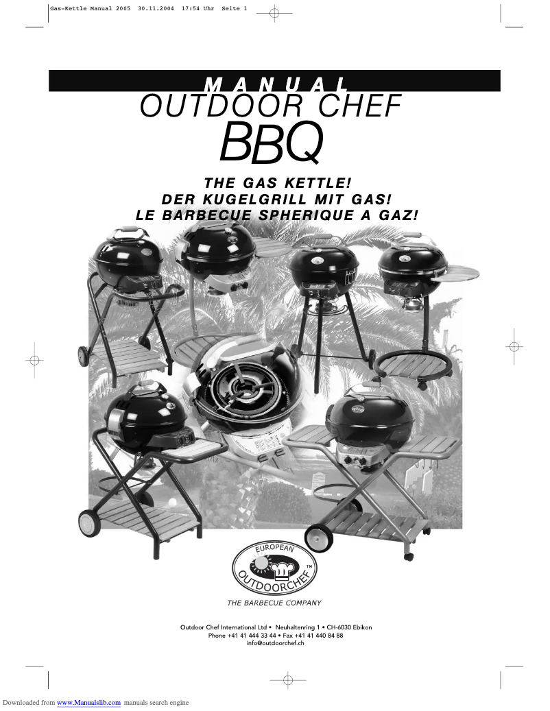 Página nº 1 - Manual de usuario Outdoorchef Roma