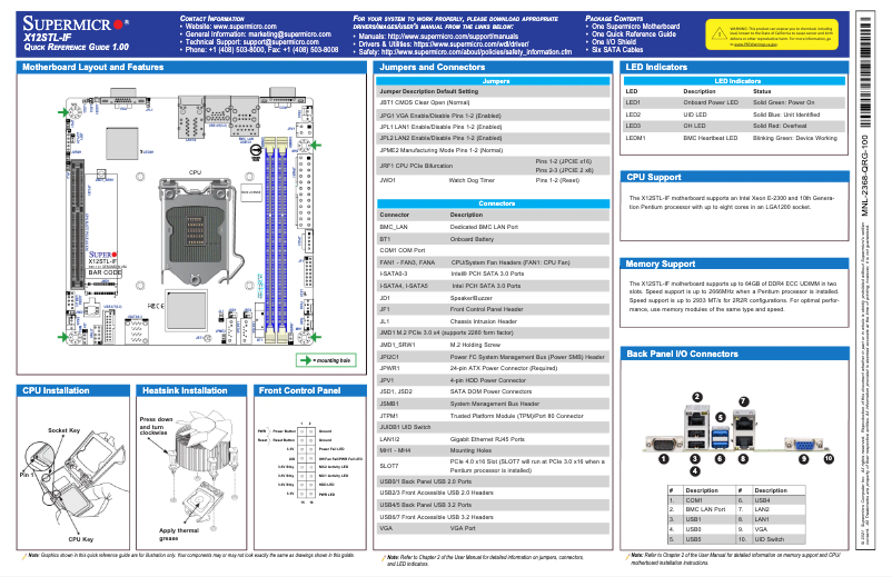 Imagen de la primera página del manual del dispositivo X12STL-IF