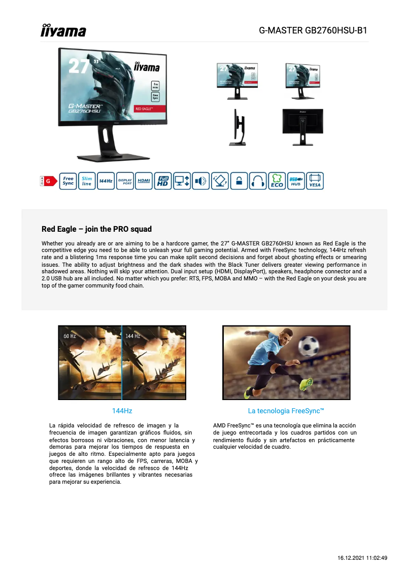 Imagen de la primera página del manual del dispositivo G-Master GB2760HSU