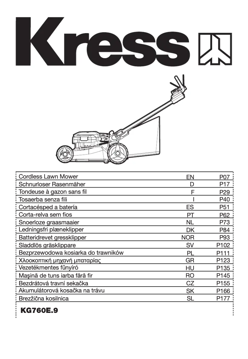 Imagen de la primera página del manual del dispositivo KG760E.9