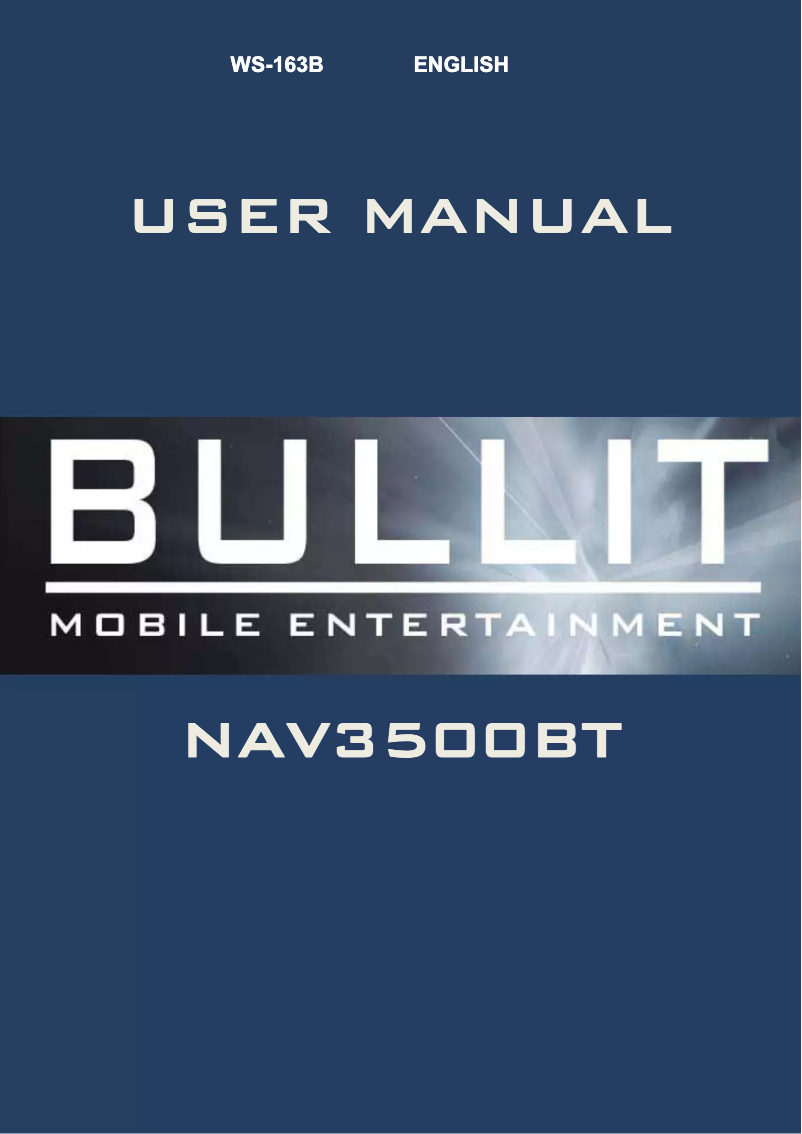 Página nº 1 - Manual de usuario Bullit NAV3500BT