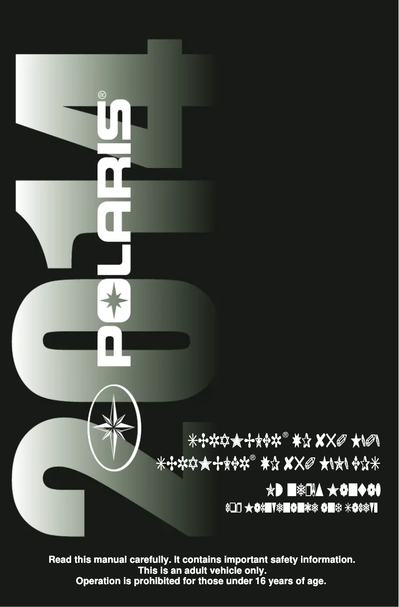 Imagen de la primera página del manual del dispositivo Scrambler XP 850 HO EPS (2014)