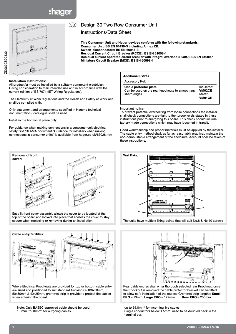 Imagen de la primera página del manual del dispositivo VM12020