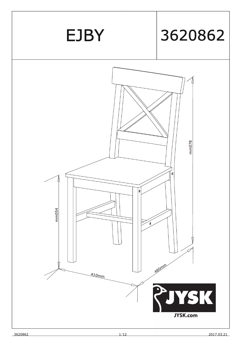 Imagen de la primera página del manual del dispositivo Ejby
