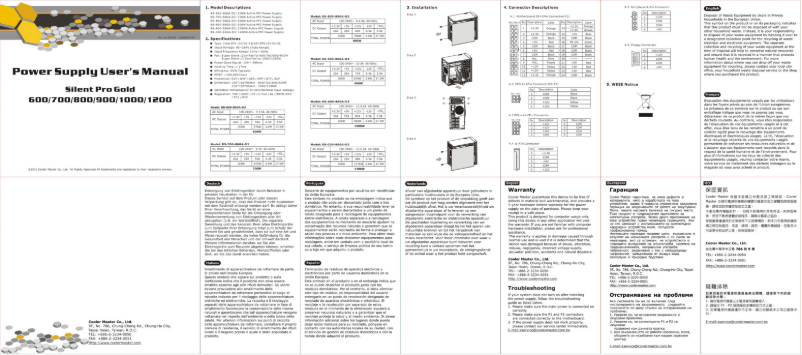 Imagen de la primera página del manual del dispositivo Silent Pro Gold