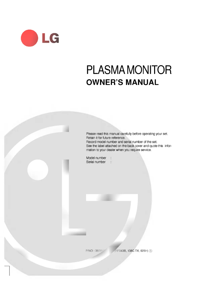 Imagen de la primera página del manual del dispositivo MT-42PX11H