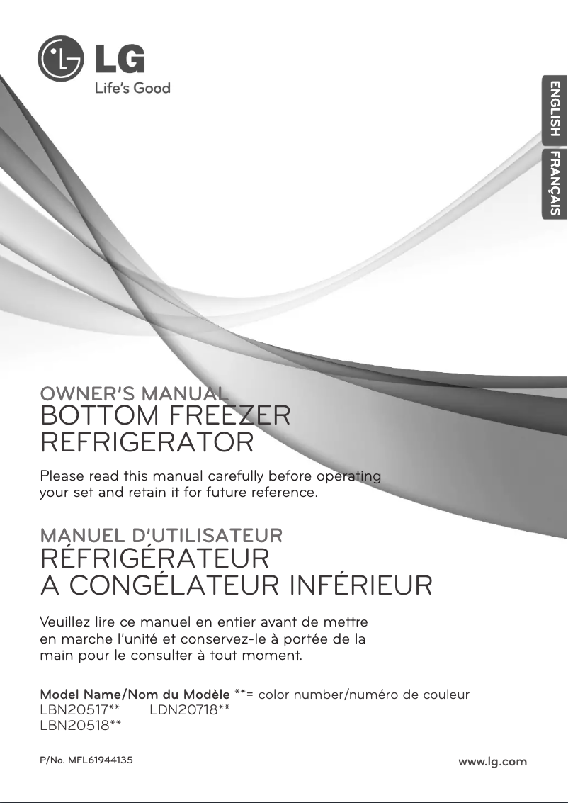 Imagen de la primera página del manual del dispositivo LBN20518ST