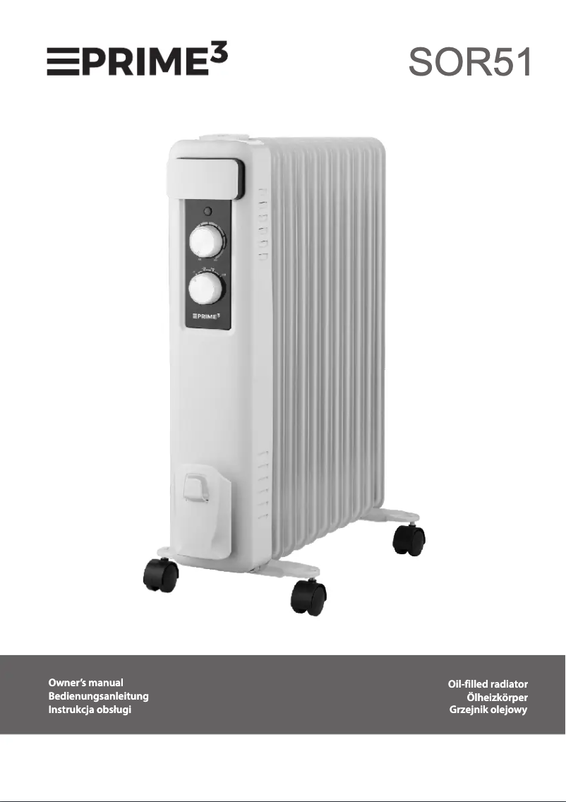 Página nº 1 - Manual de usuario PRIME3 SOR51