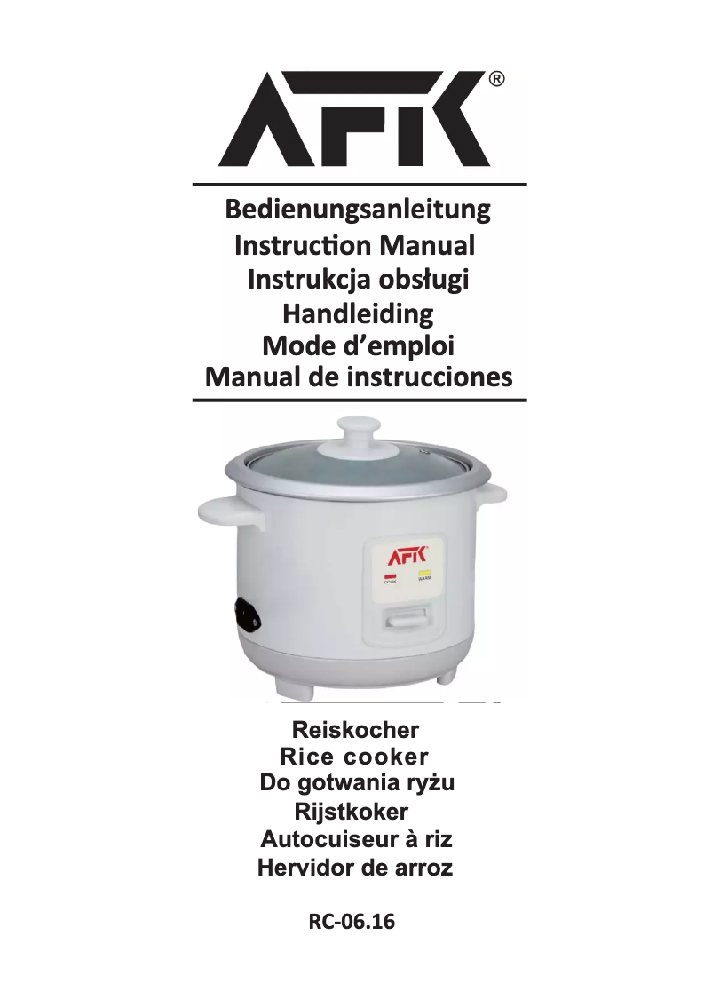 Página nº 1 - Manual de usuario AFK RC-06.16