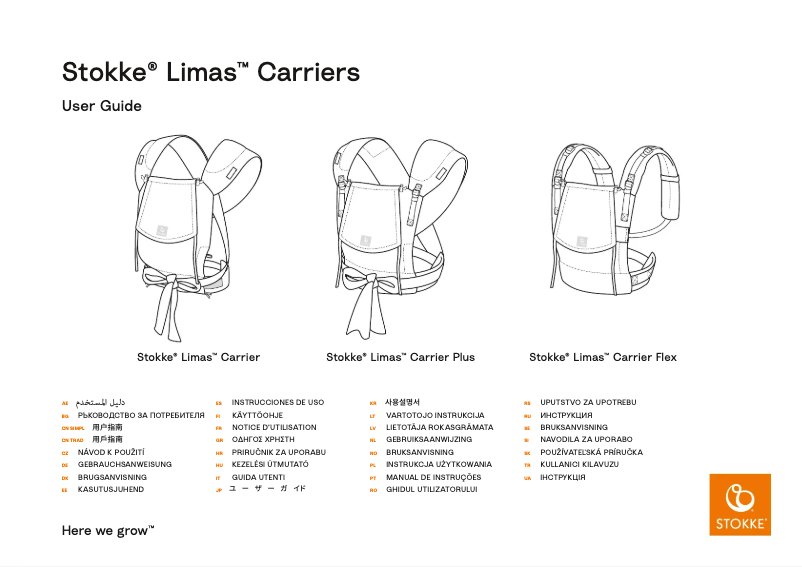 Imagen de la primera página del manual del dispositivo Limas