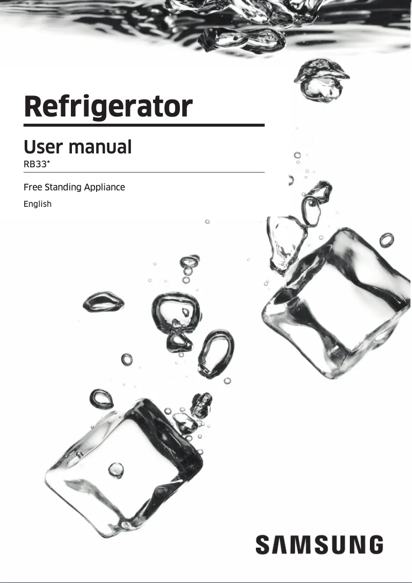 Imagen de la primera página del manual del dispositivo RB33A3664MG