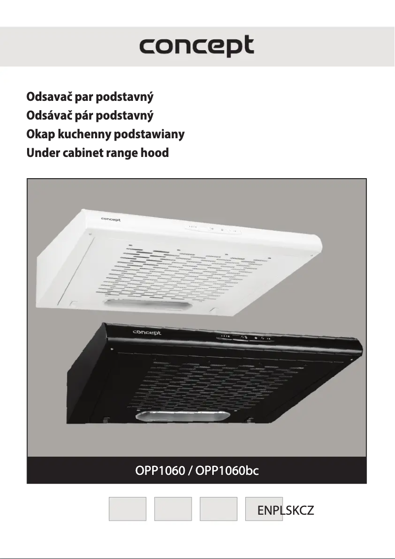 Página 1 del manual Manual de usuario Concept OPP1060BC