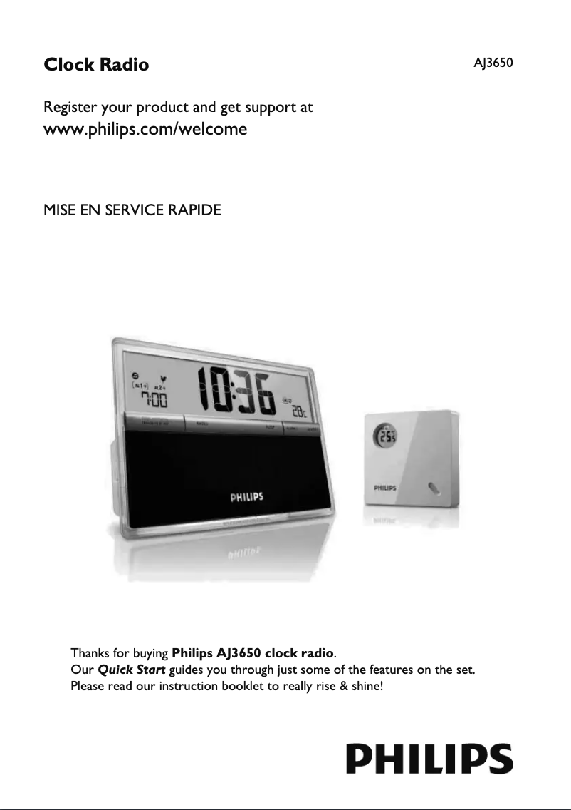 Imagen de la primera página del manual del dispositivo AJ3650