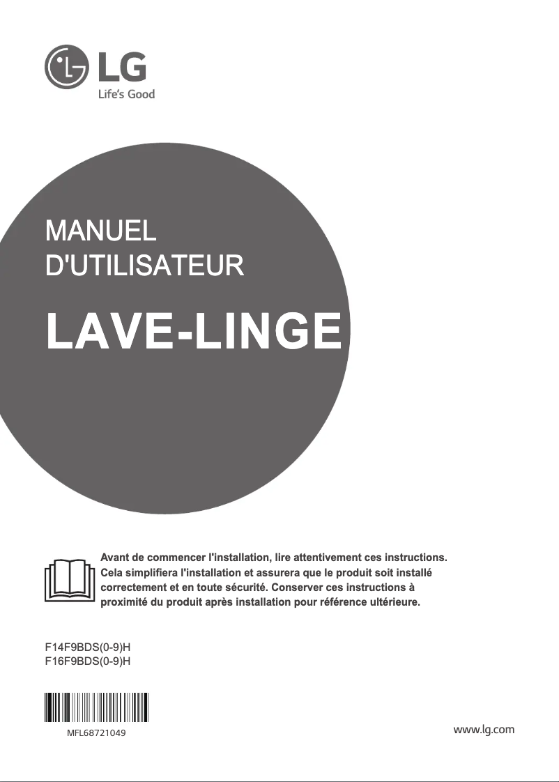 Imagen de la primera página del manual del dispositivo F16F9BDS2H