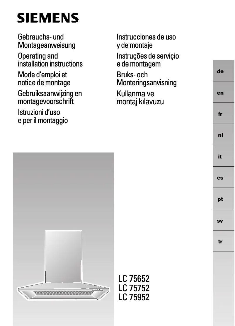 Imagen de la primera página del manual del dispositivo LC958WA60
