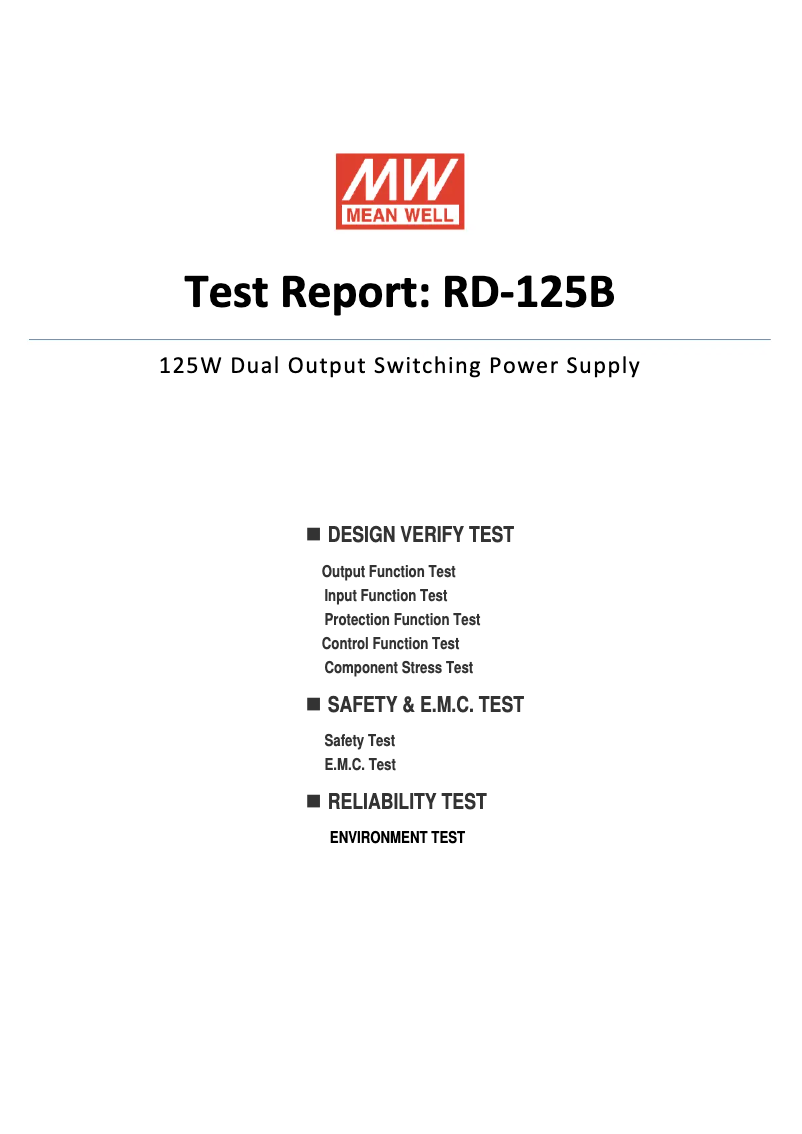 Imagen de la primera página del manual del dispositivo RD-125B